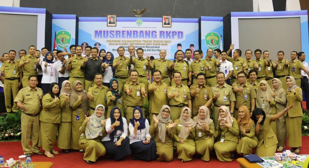Musrenbang RKPD Kaltim 2018 di gedung Plenary Hall Stadion Sempaja, Samarinda, 3/04/2017